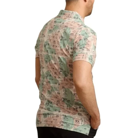 William Murray Golf Spackler’s Shed S/S Polo In Natural Size L NEW SEALED