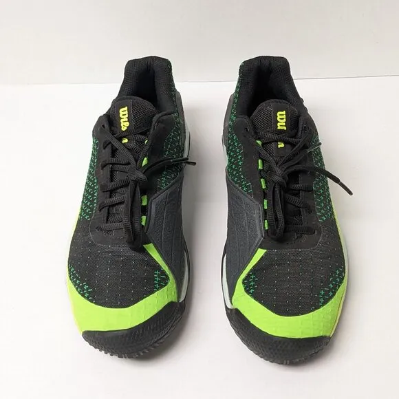 Wilson Rush Pro Extra Duty Tennis Shoes, Black/Yellow/Green, Men's 9.5