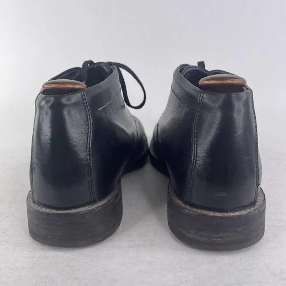 Wolky Men's Black Leather Walking Boot US 9.5 Lace-Up Dress Chukka Boots