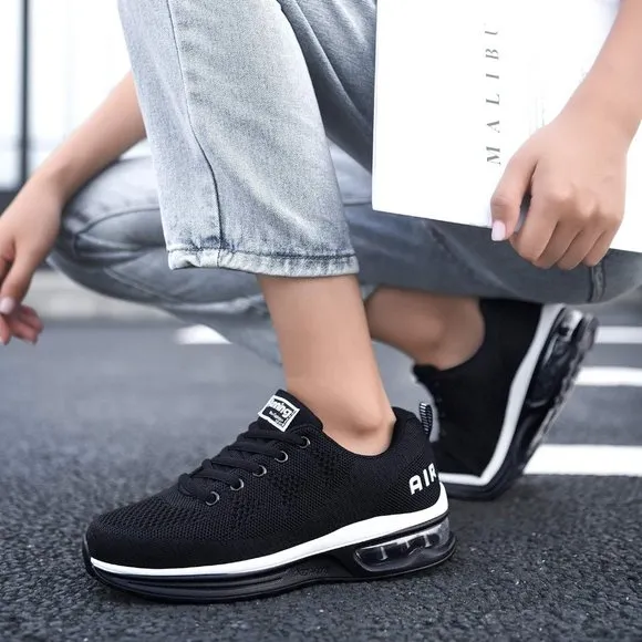 Women Tennis Sports Athletic Workout Gym Running Sneakers Lightweight Mesh Upper