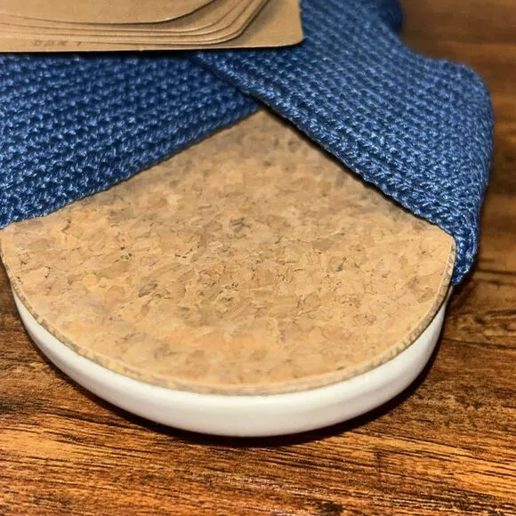 Women's Arcopedico Pantanal Denim Sandals EUR 36/ US 5 Slip On Comfort Shoes