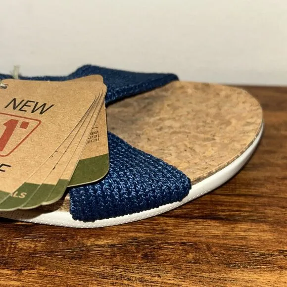 Women's Arcopedico Pantanal Denim Sandals EUR 36/ US 5 Slip On Comfort Shoes