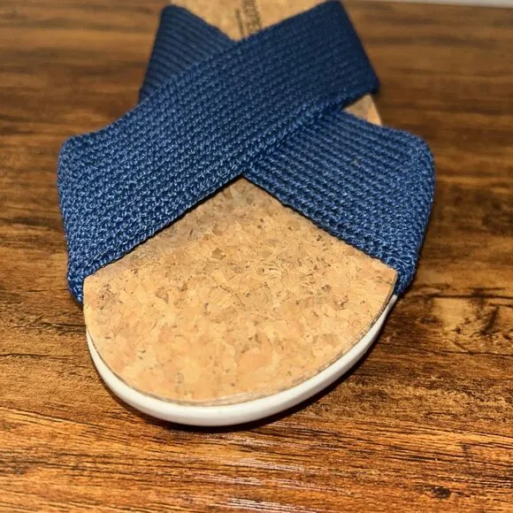 Women's Arcopedico Pantanal Denim Sandals EUR 36/ US 5 Slip On Comfort Shoes