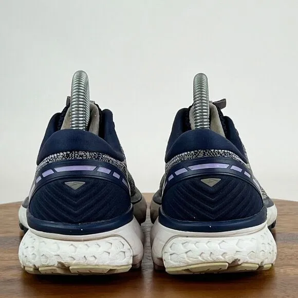Womens Brooks Ghost 11 Blue Gray Athletic Running Sneakers‎ Shoes Size 7 B GUC