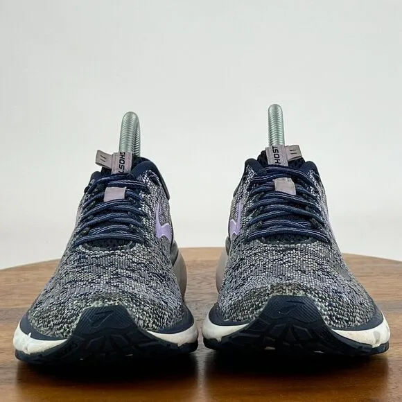 Womens Brooks Ghost 11 Blue Gray Athletic Running Sneakers‎ Shoes Size 7 B GUC