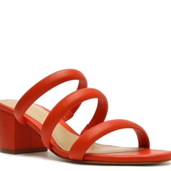 Women’s Leather Sandal Schutz with Dust Bag NIB 8.5 Heel Shoes NWT