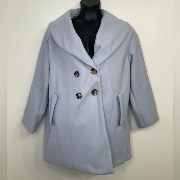 Women’s  Plus Oversized Shawl Collar Coat in Size XL