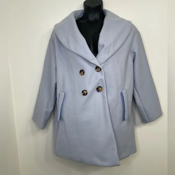 Women’s  Plus Oversized Shawl Collar Coat in Size XL