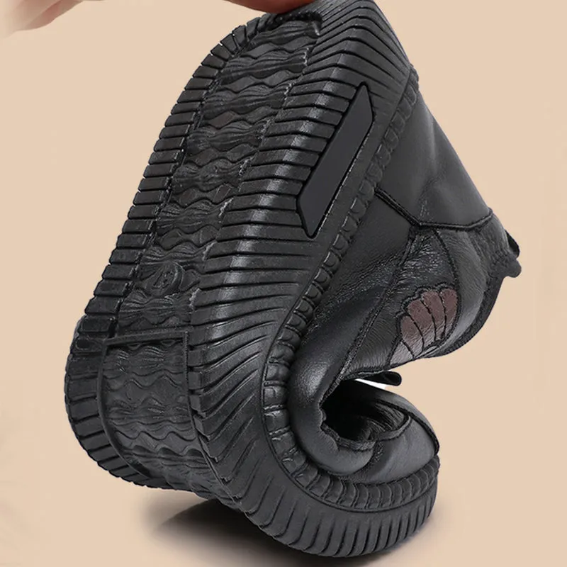 Women's Slip-On Winter Shoes for Middle-Aged
