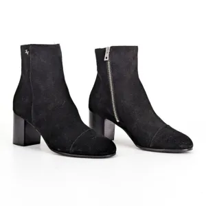 Zadig &amp; Voltaire Women Black Suede Zip Dressy Ankle Boots sz 9US EUR39
