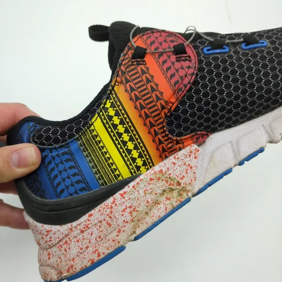 Zoot Run Ali'i Flying Hawaiian Unisex Running Shoes Men's 9.5 Black Rainbow
